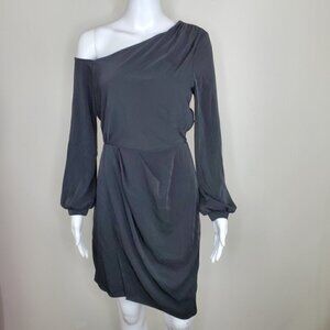 NWT L'AGENCE One Shoulder Long Sleeve Mini Dress
